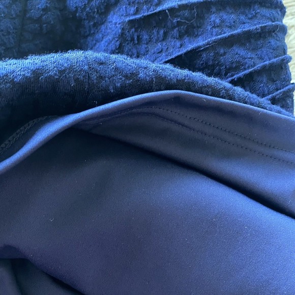 Adrianna Papell  Bodycon Sheath Dress 3/4 Sleeve Jacquard  Blue Size 10  NWT - Picture 11 of 11